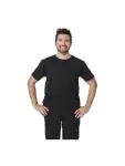 T-shirt - Unisexe - Noir - Coton - A295 A295 €10.39 Chemises de chef
