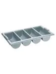 Range-couverts - 1/1 GN - 4 compartiments - Gris - Plastique - G-Line 77202 €5.95 Unités de distribution de couverts