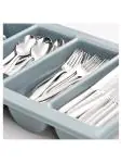 Range-couverts - 1/1 GN - 4 compartiments - Gris - Plastique - G-Line 77202 €5.95 Unités de distribution de couverts
