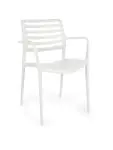 Chaise terrasse Louise - Empilable - Accoudoir - Blanc - G-Line HW-32148 €39.95 Chaises de terrasse