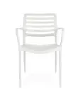 Chaise terrasse Louise - Empilable - Accoudoir - Blanc - G-Line HW-32148 €39.95 Chaises de terrasse