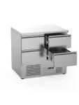 Établi réfrigéré - 4 tiroirs - 240 litres - inox - 230 V - H 88 x L 90 x P 70 cm - G-Line 26275 €849.00 Établis réfrigérés
