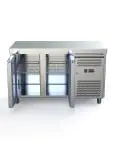 Réfrigérateur - 2 portes - 282 litres - inox - 230V - H 85 x L 136 x P 70 CM - G-Line 71308 €699.00 Établis réfrigérés