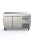 Réfrigérateur - 2 portes - 282 litres - inox - 230V - H 85 x L 136 x P 70 CM - G-Line 71308 €699.00 Établis réfrigérés