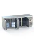 Établi réfrigéré - 4 portes - 461 litres - acier inoxydable - 230V - H 85 x L 223 x P 70 CM - G-Line 71353 €999.00 Établis réfrigérés