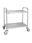 Chariot de service - 2 niveaux - Petit - H 82,5 x 71 x 40,5 CM - Inox - Vogue - F996 F996 €78.93 Chariots de service