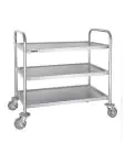 Chariot de service - 3 niveaux - Moyen - H 85,5 x 81 x 45,5 CM - Inox - Vogue - F994 F994 €98.61 Chariots de service