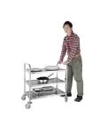 Chariot de service - 3 niveaux - Moyen - H 85,5 x 81 x 45,5 CM - Inox - Vogue - F994 F994 €98.61 Chariots de service