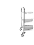 Chariot de service - 3 niveaux - Moyen - H 85,5 x 81 x 45,5 CM - Inox - Vogue - F994 F994 €98.61 Chariots de service