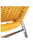 Chaise de terrasse Cannet - Empilable - Accoudoir - Osier tressé - Naturel - Aluminium - G-Line HW-00059 €42.95 Chaises de terrasse