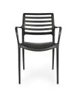 Chaise terrasse Louise - Empilable - Accoudoir - Noir - G-Line HW-63459 €39.95 Chaises de terrasse
