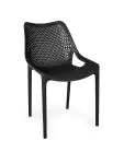 Chaise terrasse Bea - Empilable - Noir - Plastique - G-Line HW-61236 €39.95 Chaises de terrasse
