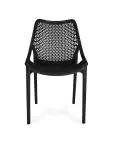 Chaise terrasse Bea - Empilable - Noir - Plastique - G-Line HW-61236 €39.95 Chaises de terrasse