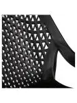 Chaise terrasse Bea - Empilable - Noir - Plastique - G-Line HW-61236 €39.95 Chaises de terrasse