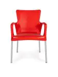 Chaise de terrasse Anny - Empilable - Accoudoir - Rouge - G-Line HW-61258 €29.95 Chaises de terrasse