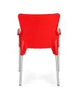 Chaise de terrasse Anny - Empilable - Accoudoir - Rouge - G-Line HW-61258 €29.95 Chaises de terrasse