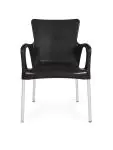 Chaise de terrasse Anny - Empilable - Accoudoir - Noir - G-Line HW-61256 €29.95 Chaises de terrasse