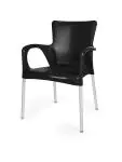 Chaise de terrasse Anny - Empilable - Accoudoir - Noir - G-Line HW-61256 €29.95 Chaises de terrasse
