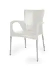 Chaise de terrasse Anny - Empilable - Accoudoir - Blanc - G-Line HW-61255 €29.95 Chaises de terrasse