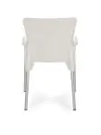 Chaise de terrasse Anny - Empilable - Accoudoir - Blanc - G-Line HW-61255 €29.95 Chaises de terrasse