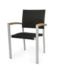 Chaise de terrasse Moon Super - Empilable - Accoudoir - Noir - G-Line HW-16768 €59.95 Chaises de terrasse