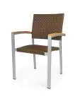 Chaise de terrasse Moon Super - Empilable - Accoudoir - Marron - G-Line HW-12462 €59.95 Chaises de terrasse