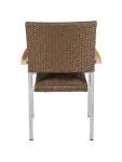 Chaise de terrasse Moon Super - Empilable - Accoudoir - Marron - G-Line HW-12462 €59.95 Chaises de terrasse