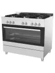 Gazinière - 5 feux - Four électrique - inox - 230V - G-Line 75714 €799.00 Cuisinières à gaz avec four