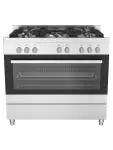 Gazinière - 5 feux - Four électrique - inox - 230V - G-Line 75714 €799.00 Cuisinières à gaz avec four