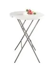 Bartable - Rond - Pliable - Blanc - Ø 80 x H 110 CM - G-Line 77562 €58.95 Tableaux