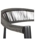 Chaise de patio Joanna - Empilable - Accoudoirs - Rotin - Anthracite - G-Line 81274 €59.95 Chaises de terrasse