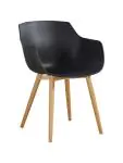 Chaise Alexia - Noir / Bois - Plastique - G-Line 81297 €44.95 Chaises en bois