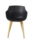 Chaise Alexia - Noir / Bois - Plastique - G-Line 81297 €44.95 Chaises en bois