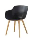 Chaise Alexia - Noir / Bois - Plastique - G-Line 81297 €44.95 Chaises en bois