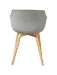 Chaise Alexia - Gris clair / Aspect bois - Synthétique - G-Line 81300 €44.95 Chaises en bois