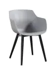 Chaise Alexia - Gris clair / Noir - Synthétique - G-Line 81304 €44.95 Chaises en métal