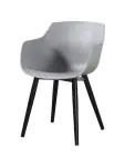Chaise Alexia - Gris clair / Noir - Synthétique - G-Line 81304 €44.95 Chaises en métal