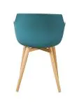 Chaise Alexia - Effet pétrole/bois - Plastique - G-Line 81302 €44.95 Chaises en bois
