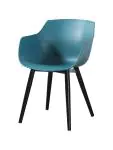 Chaise Alexia - Pétrole / Noir - Plastique - G-Line 81305 €44.95 Chaises en métal