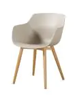 Chaise Alexia - Taupe / Aspect bois - Plastique - G-Line 81299 €44.95 Chaises en bois
