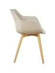 Chaise Alexia - Taupe / Aspect bois - Plastique - G-Line 81299 €44.95 Chaises en bois