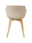 Chaise Alexia - Taupe / Aspect bois - Plastique - G-Line 81299 €44.95 Chaises en bois