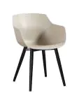 Chaise Alexia - Taupe / Noir - Plastique - G-Line 81306 €44.95 Chaises en métal