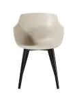 Chaise Alexia - Taupe / Noir - Plastique - G-Line 81306 €44.95 Chaises en métal