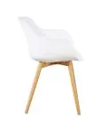 Chaise Alexia - Blanc / Aspect bois - Synthétique - G-Line 81298 €44.95 Chaises en bois