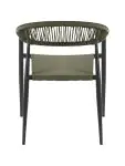 Chaise de patio Joanna - Empilable - Accoudoirs - Rotin - Verte - G-Line HW-140874 €59.95 Chaises de terrasse