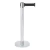Potelet barrière inox avec tirette - Noir - G-Line