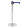 Potelet barrière inox avec tirette - Bleu - G-Line