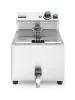 Friteuse Mastercook avec robinet de vidange - 8 l - inox 180 - H 34,5 X 51,5 X 30 CM - Hendi - H209202