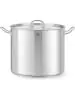 Casserole haute avec couvercle - Acier inoxydable - H 27 x 33,5 x 45 cm - Hendi - 837603